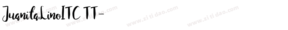 JuanitaLinoITC TT字体转换